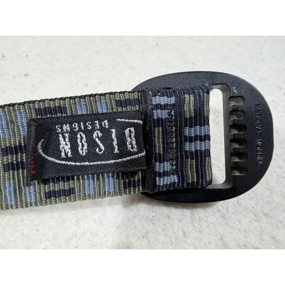 Mossimo Reversible Web Belt Geometric Pattern 1 Inch Casual Streetwear